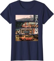 Ästhetischer Stil Vaporwave Japan 80er 90er Tokyo Osaka T-Shirt