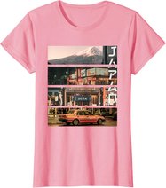 Ästhetischer Stil Vaporwave Japan 80er 90er Tokyo Osaka T-Shirt
