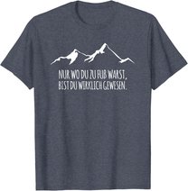 Cool Trekking Nordic Walking Pilgern Nur Wo Du Zu Fuss Warst T-Shirt