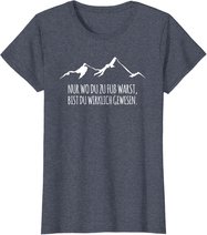 Cool Trekking Nordic Walking Pilgern Nur Wo Du Zu Fuss Warst T-Shirt