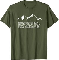 Cool Trekking Nordic Walking Pilgern Nur Wo Du Zu Fuss Warst T-Shirt