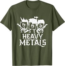Heavy Metals Funny Periodensystem Chemie T-Shirt