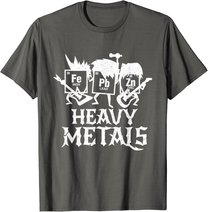 Heavy Metals Funny Periodensystem Chemie T-Shirt