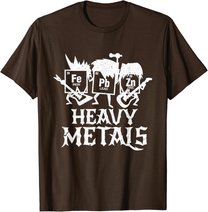 Heavy Metals Funny Periodensystem Chemie T-Shirt
