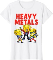 Heavy Metals Chemie Lustiges Periodensystem Witz Wissenschaft T-Shirt