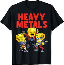 Heavy Metals Chemie Lustiges Periodensystem Witz Wissenschaft T-Shirt