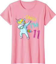 11th Birthday Dab Unicorn T-Shirt Omg 11 Years Old Gift