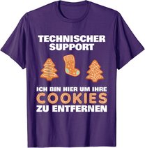 Cookie Technical Support It Edv Help Desk Funny Admin T-Shirt