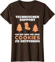 Cookie Technical Support It Edv Help Desk Funny Admin T-Shirt