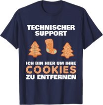 Cookie Technical Support It Edv Help Desk Funny Admin T-Shirt