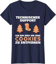 Cookie Technical Support It Edv Help Desk Funny Admin T-Shirt
