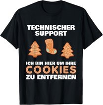 Cookie Technical Support It Edv Help Desk Funny Admin T-Shirt