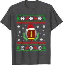 Weihnachten American Football Sport Lustiges Geschenk T-Shirt