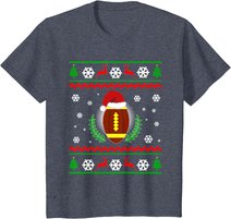 Weihnachten American Football Sport Lustiges Geschenk T-Shirt
