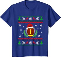 Weihnachten American Football Sport Lustiges Geschenk T-Shirt