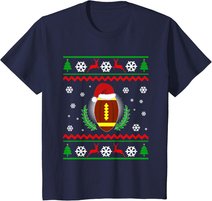 Weihnachten American Football Sport Lustiges Geschenk T-Shirt