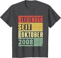 Legendary Since October 2008 11th Birthday Vintage T-Shirt