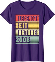 Legendary Since October 2008 11th Birthday Vintage T-Shirt