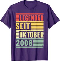 Legendary Since October 2008 11th Birthday Vintage T-Shirt
