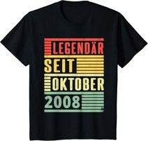 Legendary Since October 2008 11th Birthday Vintage T-Shirt