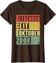 Legendary Since October 2008 11th Birthday Vintage T-Shirt