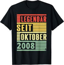 Legendary Since October 2008 11th Birthday Vintage T-Shirt