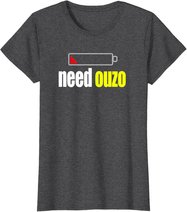 Funny Ouzo T-Shirt Für Griechisch Griechenland Pride Tee