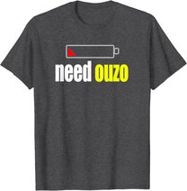 Funny Ouzo T-Shirt Für Griechisch Griechenland Pride Tee