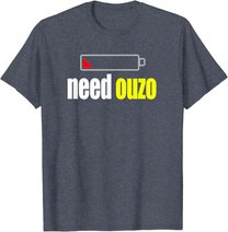 Funny Ouzo T-Shirt Für Griechisch Griechenland Pride Tee