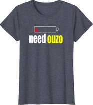 Funny Ouzo T-Shirt Für Griechisch Griechenland Pride Tee