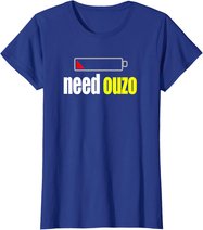 Funny Ouzo T-Shirt Für Griechisch Griechenland Pride Tee