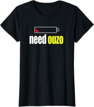 Funny Ouzo T-Shirt Für Griechisch Griechenland Pride Tee