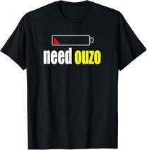 Funny Ouzo T-Shirt Für Griechisch Griechenland Pride Tee