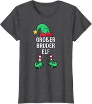 Big Brother Elf Partner Look Family Outfit Christmas T-Shirt