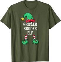 Big Brother Elf Partner Look Family Outfit Christmas T-Shirt