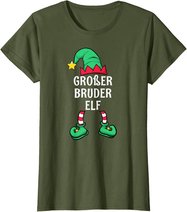 Big Brother Elf Partner Look Family Outfit Christmas T-Shirt