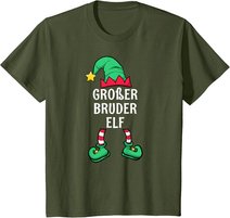Big Brother Elf Partner Look Family Outfit Christmas T-Shirt