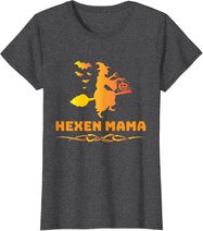 Halloween Hexen Mama Hexe Auf Besen Hexenkostüm T-Shirt