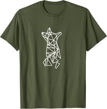 Fuchs Geometrisch Print Polygon Fox Low Poly Design Fuchs T-Shirt