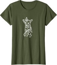 Fuchs Geometrisch Print Polygon Fox Low Poly Design Fuchs T-Shirt