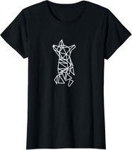 Fuchs Geometrisch Print Polygon Fox Low Poly Design Fuchs T-Shirt