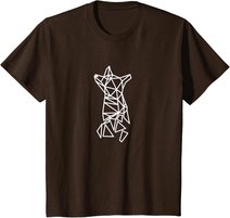 Fuchs Geometrisch Print Polygon Fox Low Poly Design Fuchs T-Shirt