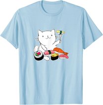 Süßes Sushi-Essen Katze T-Shirt
