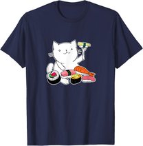 Süßes Sushi-Essen Katze T-Shirt