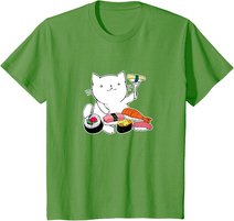 Süßes Sushi-Essen Katze T-Shirt