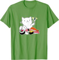 Süßes Sushi-Essen Katze T-Shirt