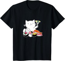 Süßes Sushi-Essen Katze T-Shirt