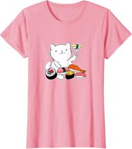 Süßes Sushi-Essen Katze T-Shirt
