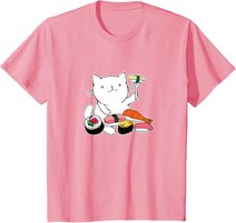 Süßes Sushi-Essen Katze T-Shirt