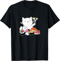 Süßes Sushi-Essen Katze T-Shirt